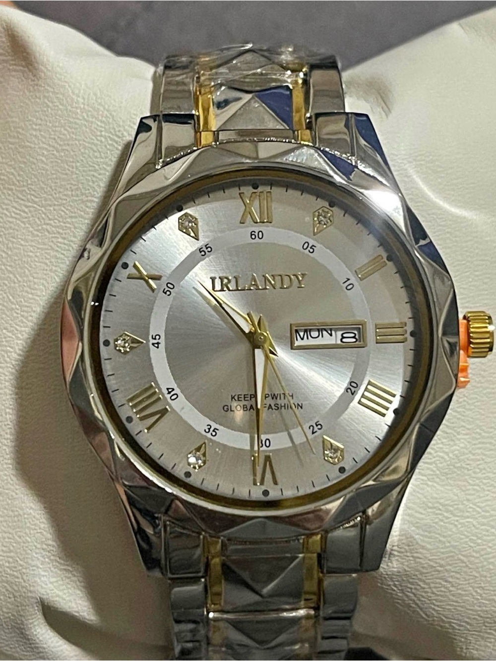 IRLANDY Two-Tone Silver and Gold Men's Watch